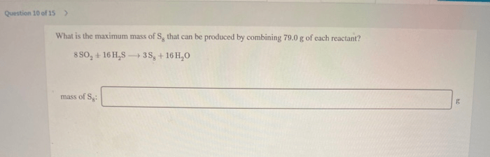 The mass of sample x is 20.0g