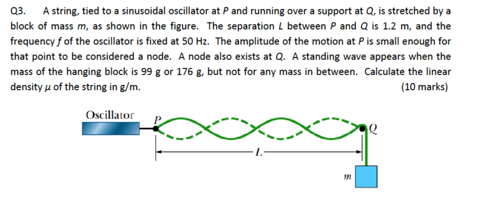 Oscillator physics doubts stationary hz maintain